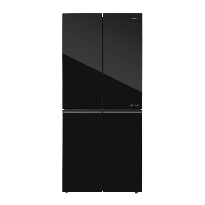 Tủ lạnh Hisense RQ559N4EBU inverter 4 cửa 427 lít, mặt kính đen