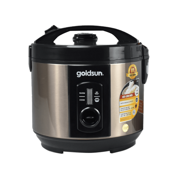 Nồi cơm điện 1.8L GOLDSUN GRC5042 màu đen bóng