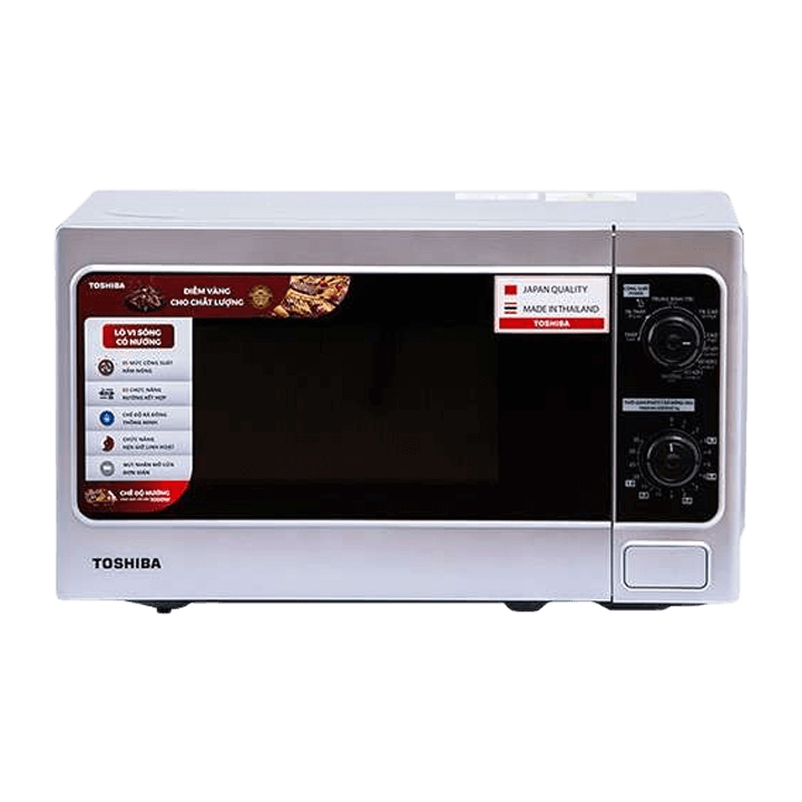 Lò vi sóng TOSHIBA 20L ER-SGM20(S1)VN có nướng màu trắng