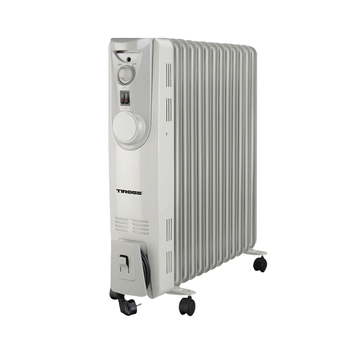Sưởi dầu TIROSS TS926-1, 13 thanh, cs 2700W, có giá phơi, tạo ẩm