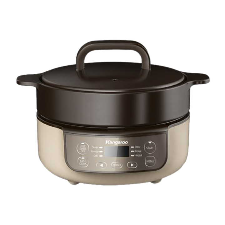 Nồi hầm điện tử KANGAROO KG3SC1, 790W, 3L, 8 chế độ nấu