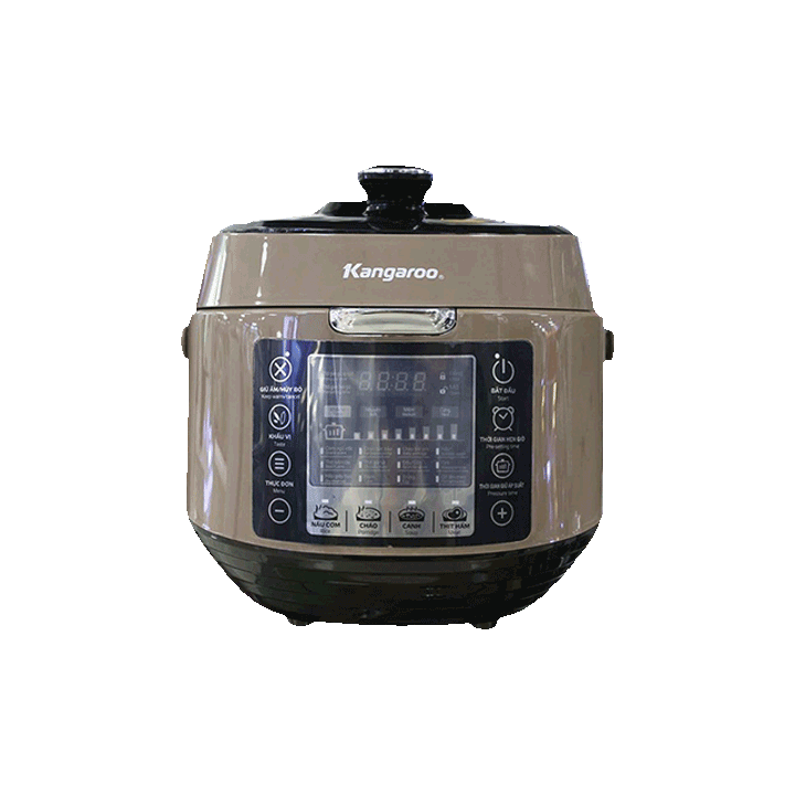 Nồi áp suất điện KANGAROO KG5P5, 5L, cs 900W, điện tử, cảm ứng, xám