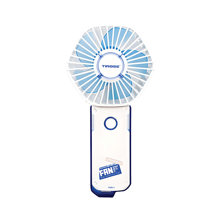 Quạt tích điện cầm tay USB TIROSS TS2281TRANG, 3W