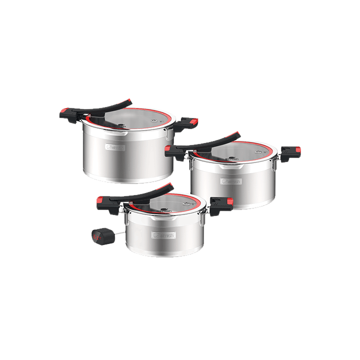 Bộ nồi ELMICH 2358090, size 16, 20, 22cm, inox liền khối Milano