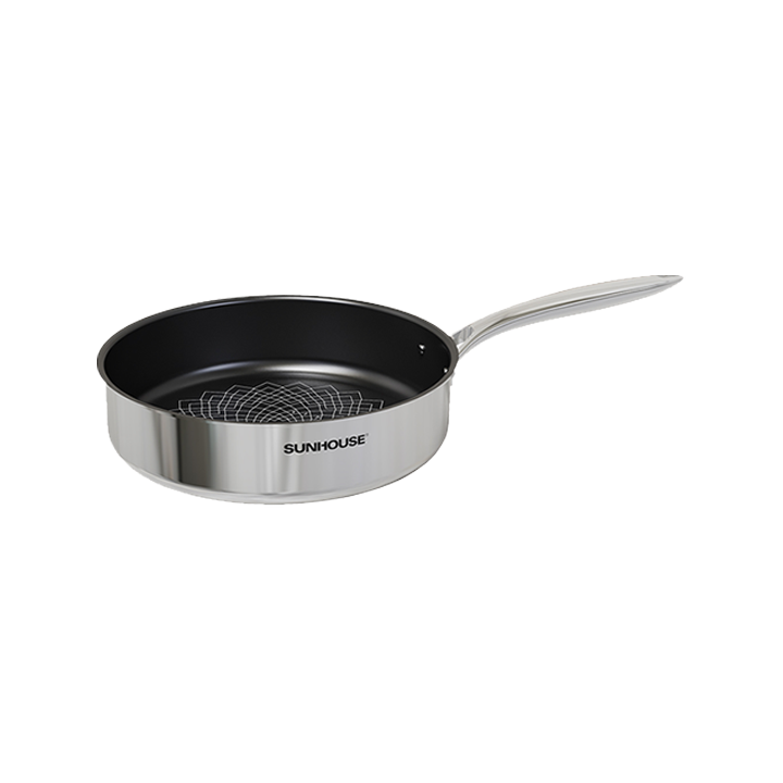Chảo SUNHOUSE STI22M inox 3 lớp Ultra Titanium,22cm