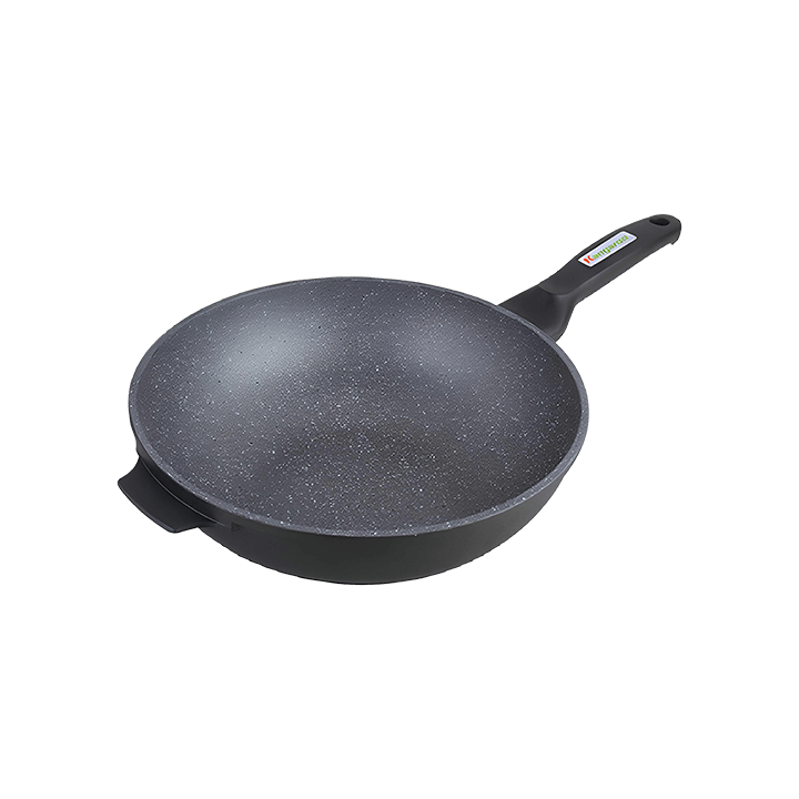 Chảo xào KANGAROO KG922M, 28cm, nhôm vân đá, chống dính, đáy từ
