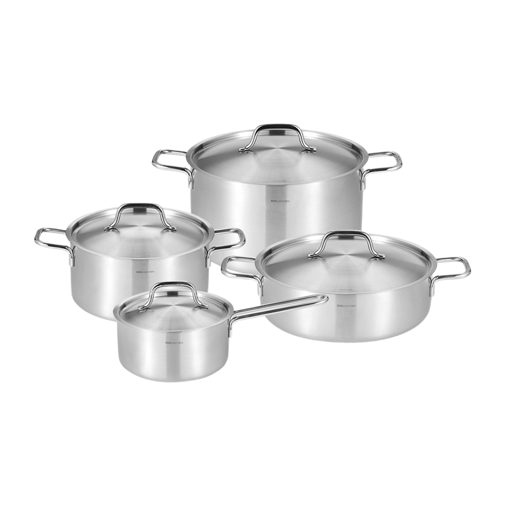 Bộ nồi EDELKOCHEN SETALLDAY, 1 quánh 16cm, 1 nồi 20cm, 1 nồi 24cm, 1 nồi lẩu 24cm