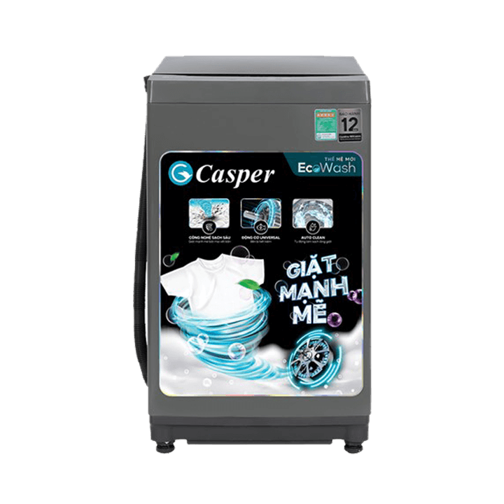 Máy giặt CASPER  8.5kg WT-85NG1 màu ghi đậm
