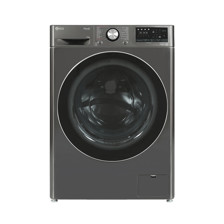 Máy giặt lồng ngang LG Inverter 12 kg FV1412S3B màu đen