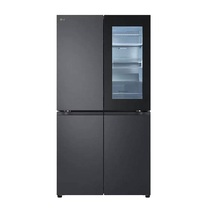Tủ lạnh French door InstaView LG Inverter 666 lít LFB66BLMI màu đen lì