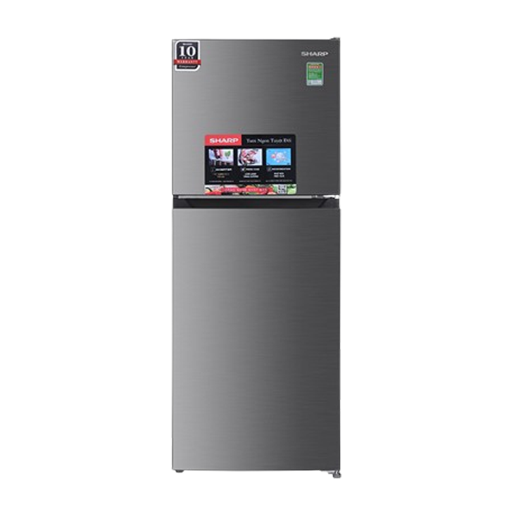 Tủ lạnh Sharp Inverter 197 lít SJ-X215V-SL màu bạc