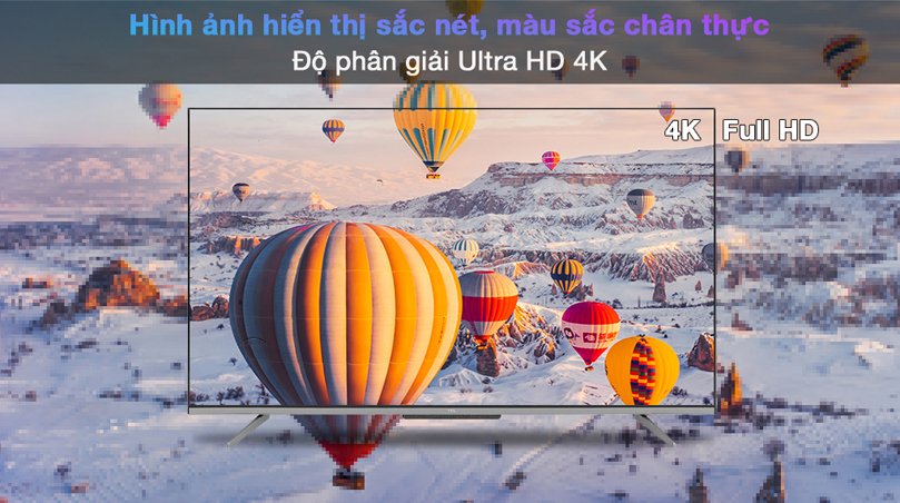 4k tren google tivi tcl p638 2022 2