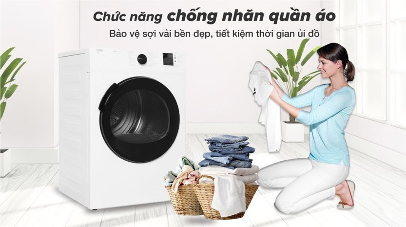 chong nhan may say thong hoi beko 9 kg