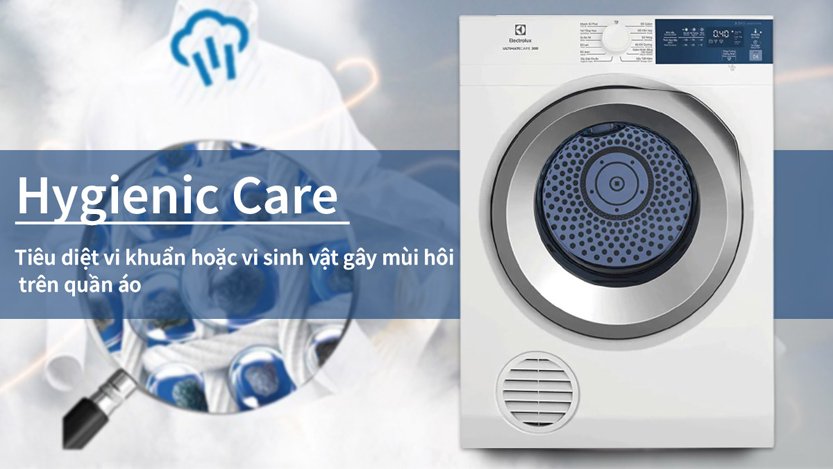 hygienic care may say thong hoi electrolux 8 5 kgeds854j3wb