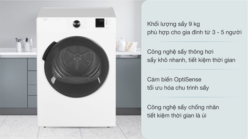 may say thong hoi beko 9 kg da9112rx0wb 1