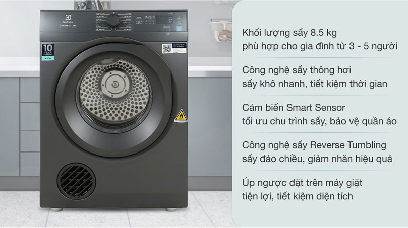 may say thong hoi electrolux edv854n3sb