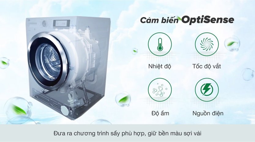 optisense may say thong hoi beko 9 kg